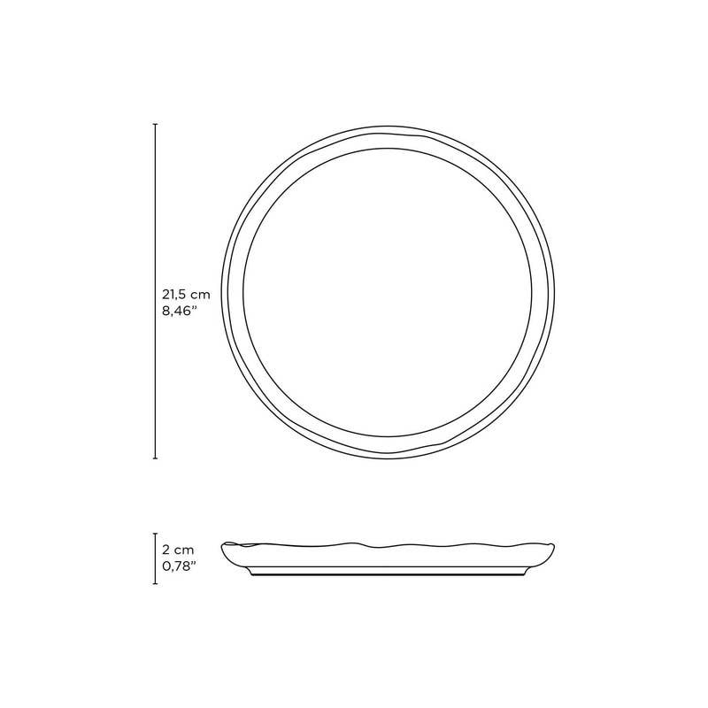 Stoneware Dessert Plate: Dust