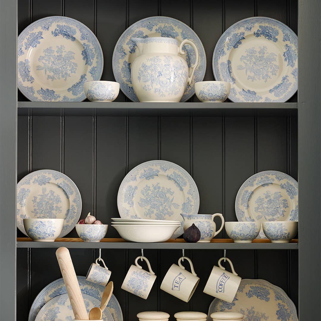 Blue Asiatic Pheasants Medium Plate
