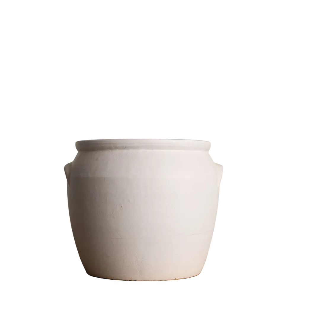White Matte Confit Crock Pot: Small