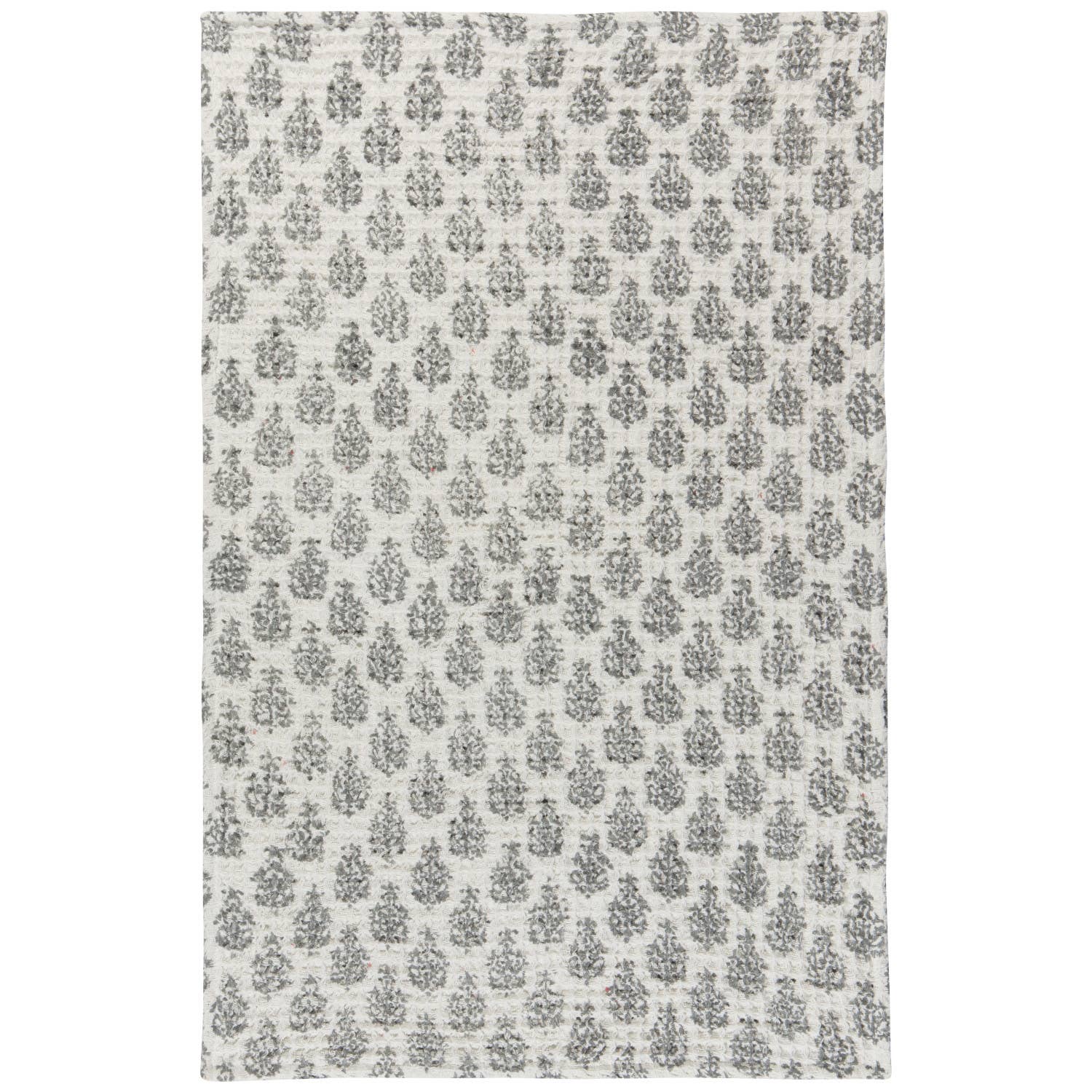 Hand-Block Printed Waffle-Weave Dishtowels
