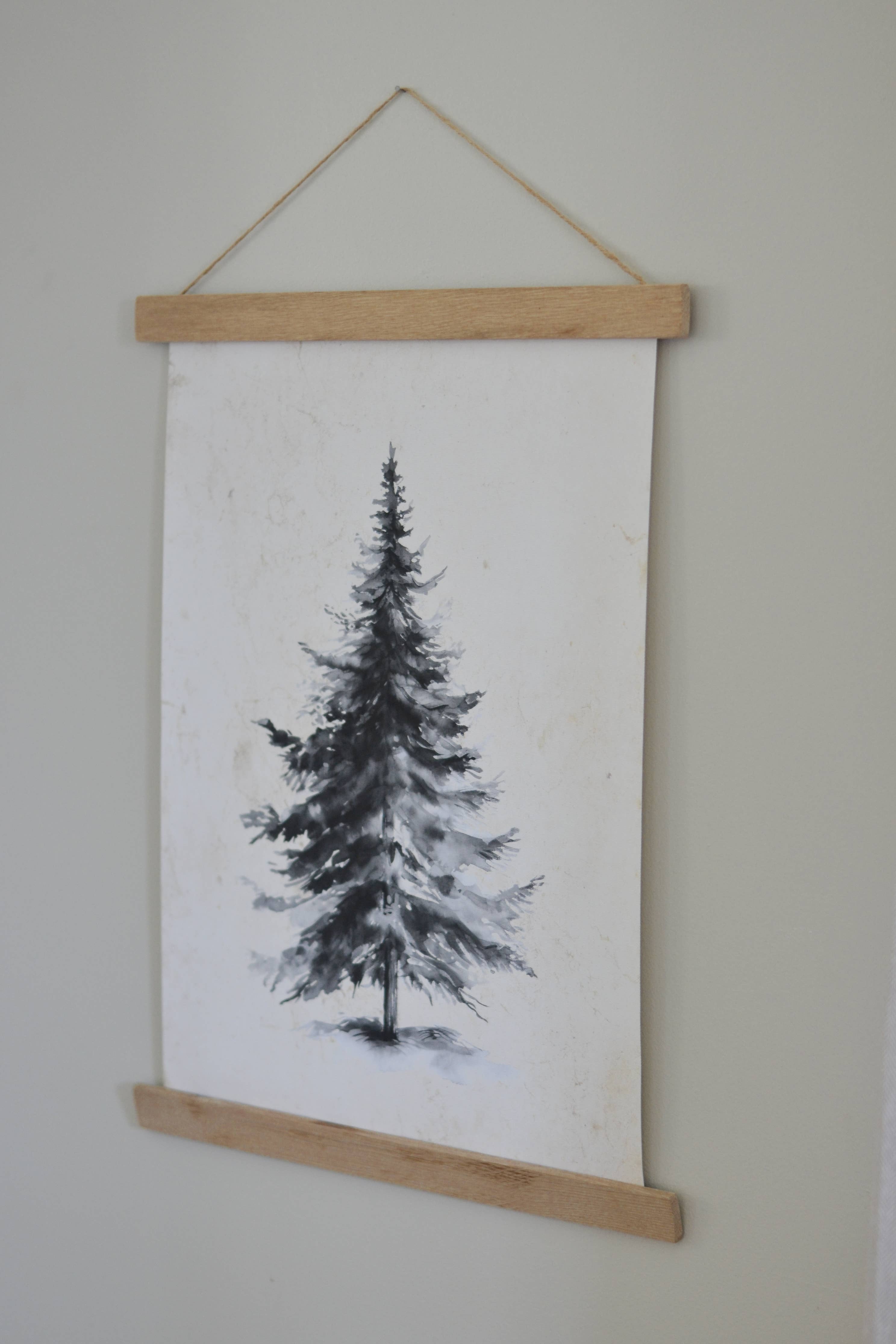 Christmas Tree Canvas Wall Hanging: 16x20