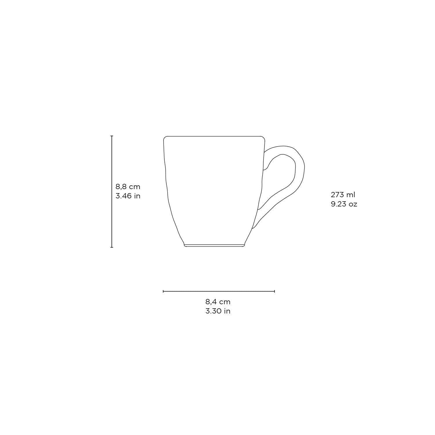 Stoneware Organic Mug: Latte