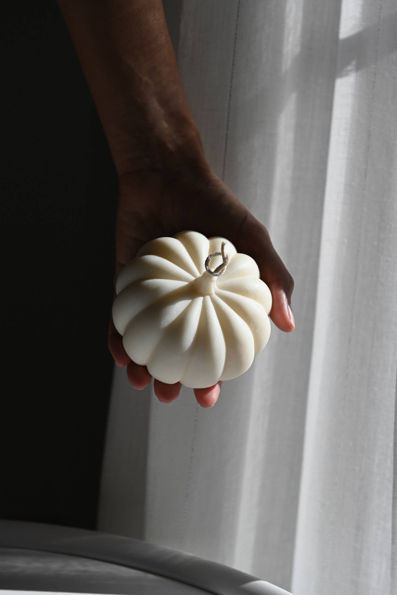 Cream Pumpkin Candle