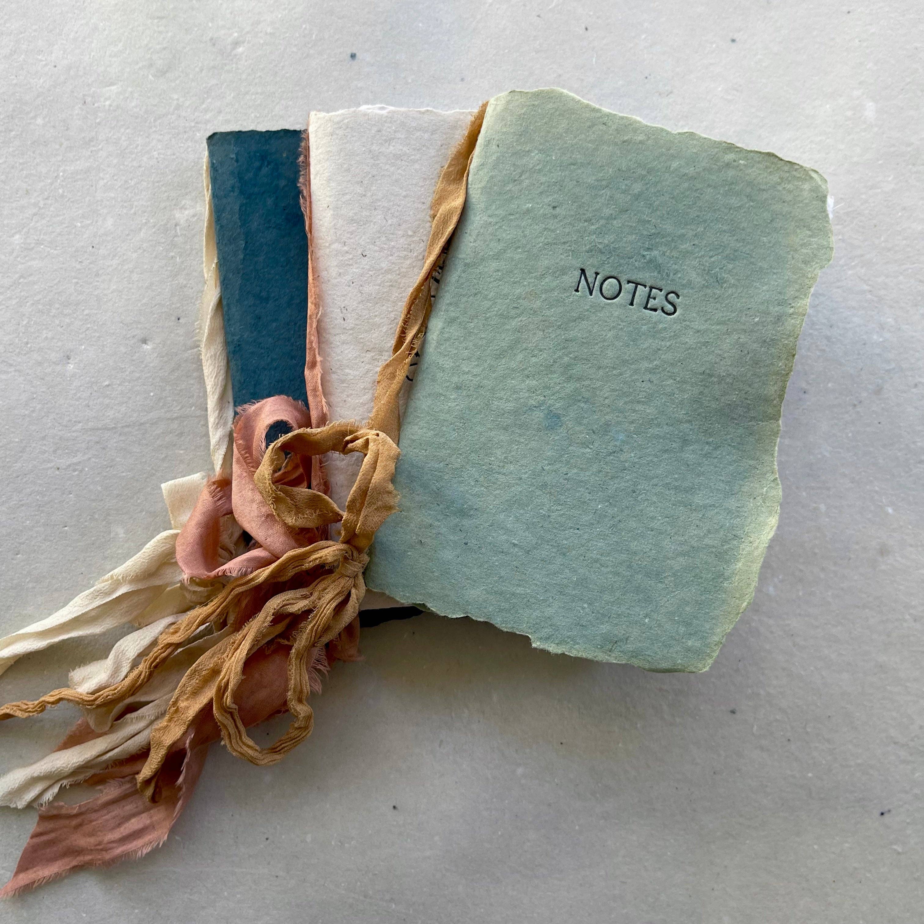 Silk-Tied Letterpress Notebook