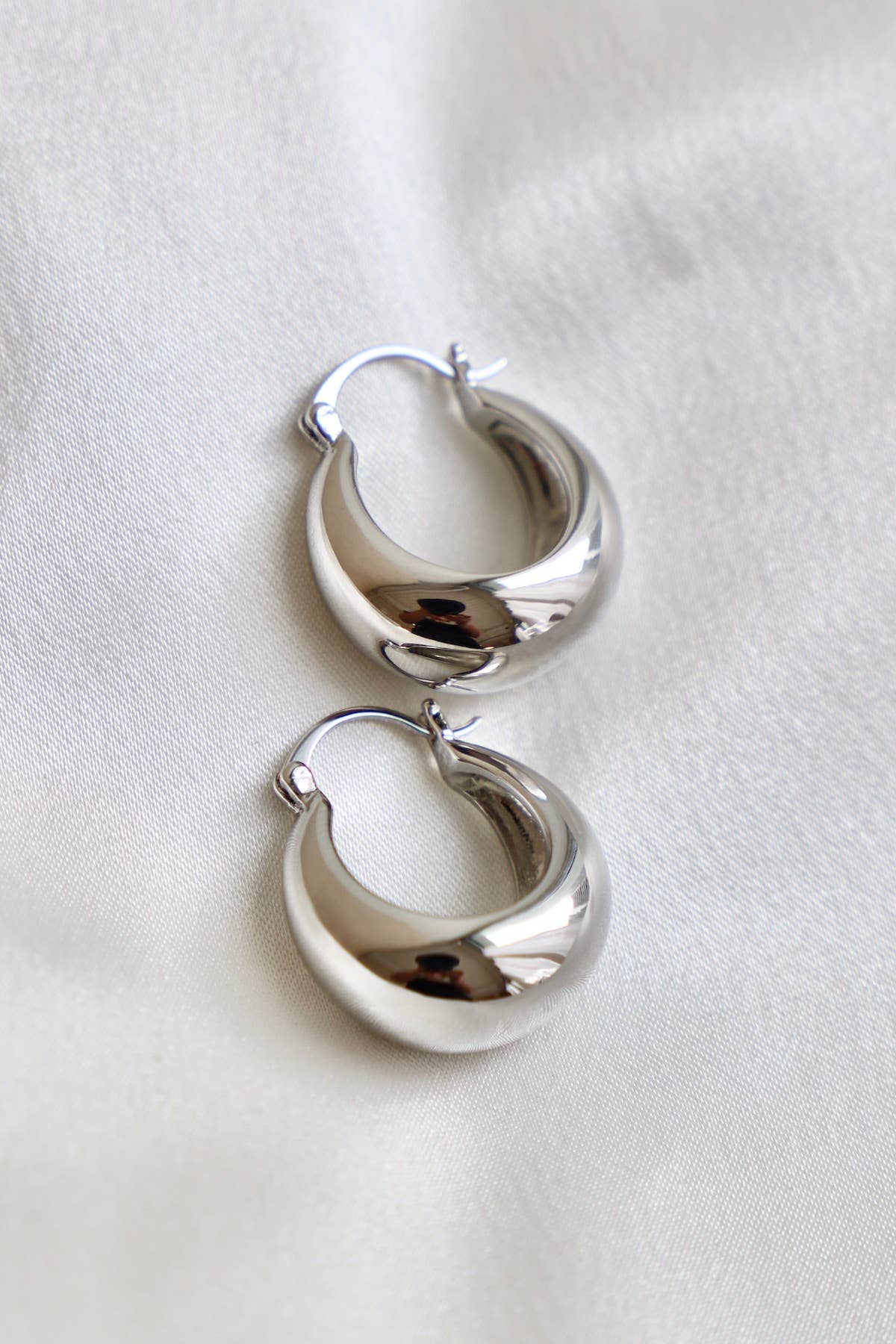 Chunky Hoops: Silver