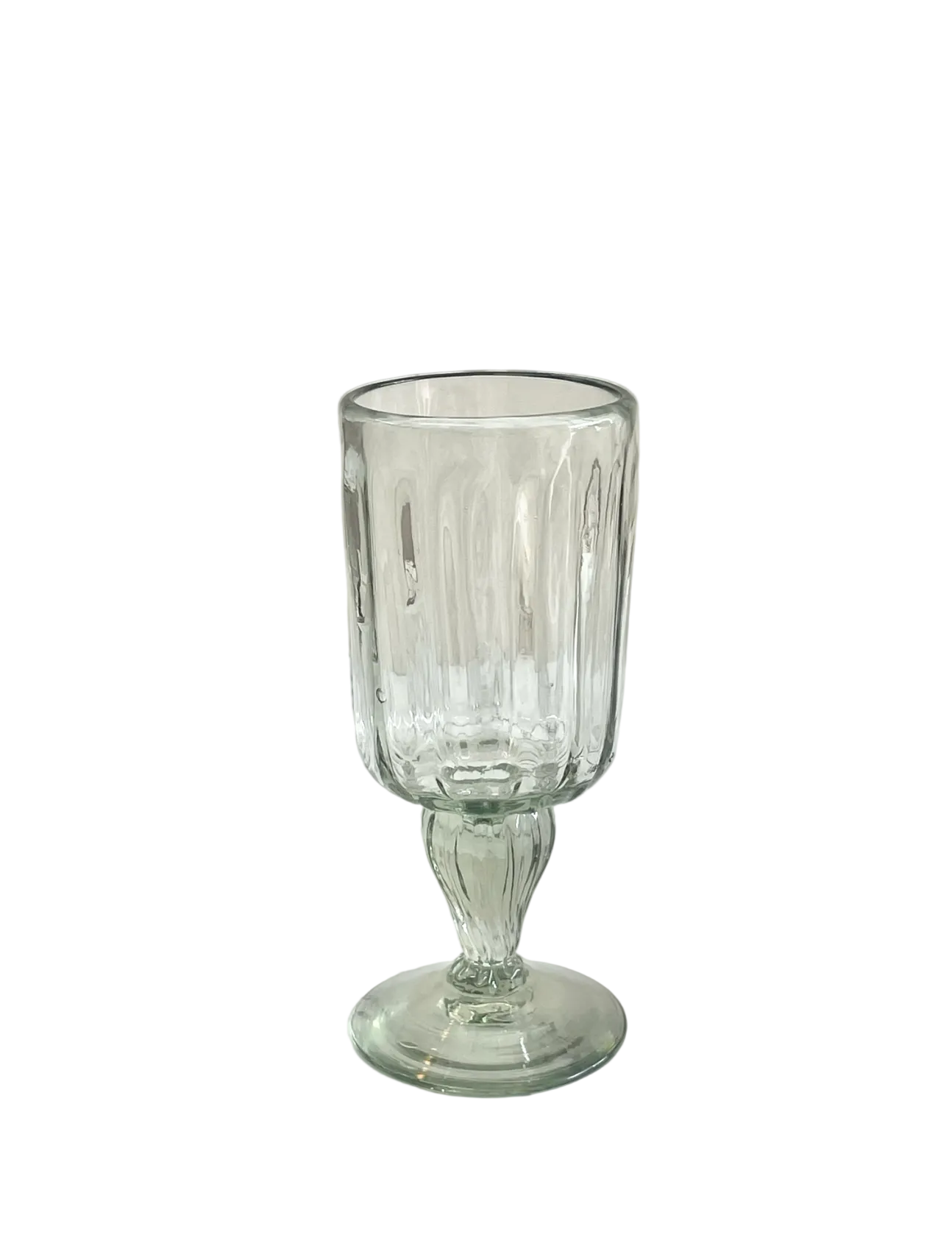 Handblown Fluted Glass