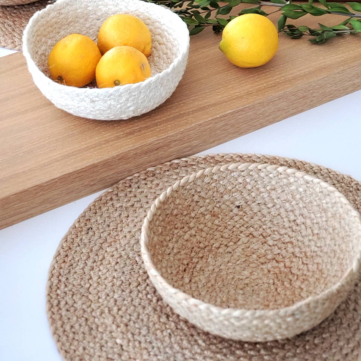Handwoven Jute Placemat - Set of 4