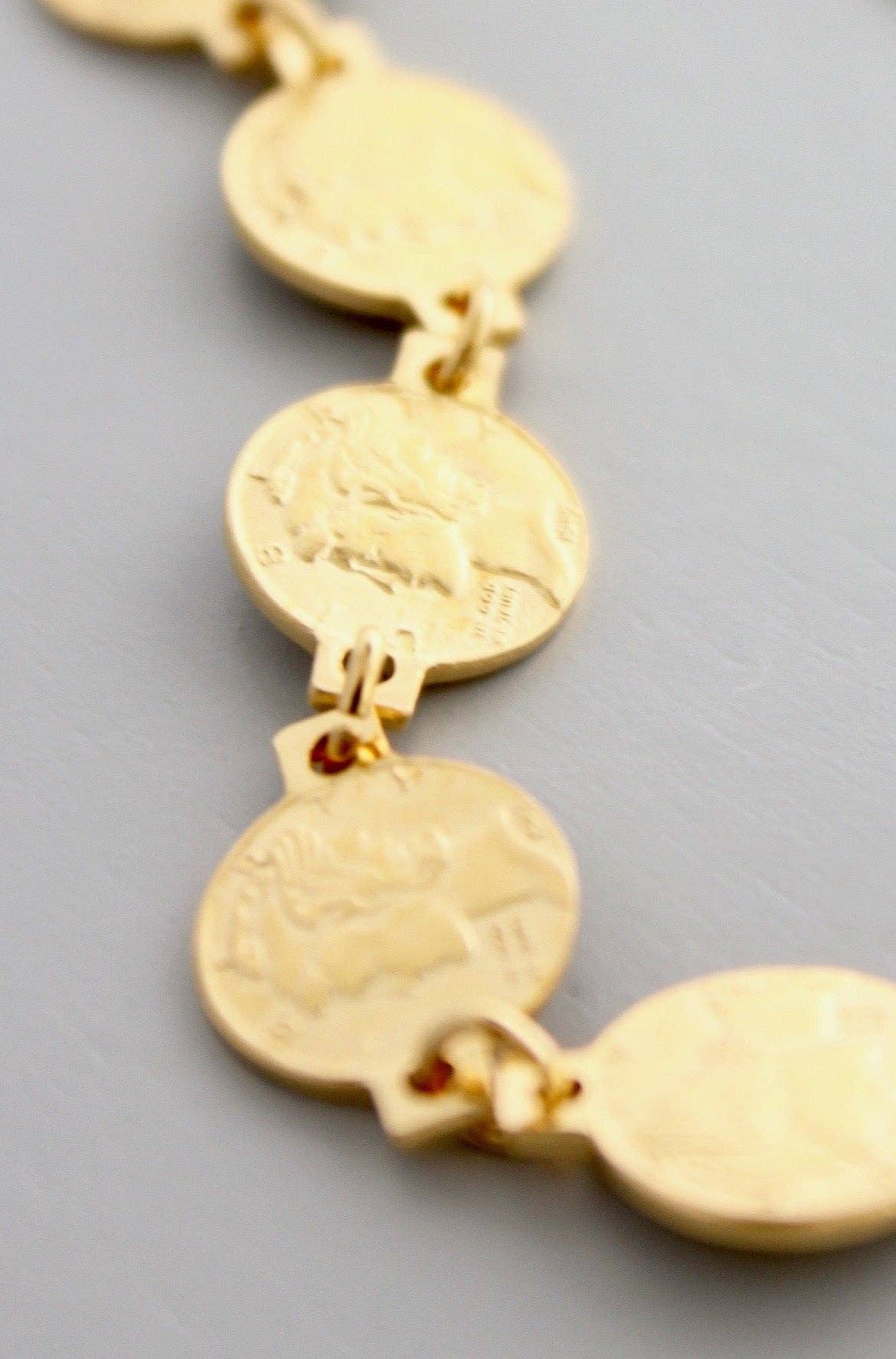 Gold Coin Bracelet