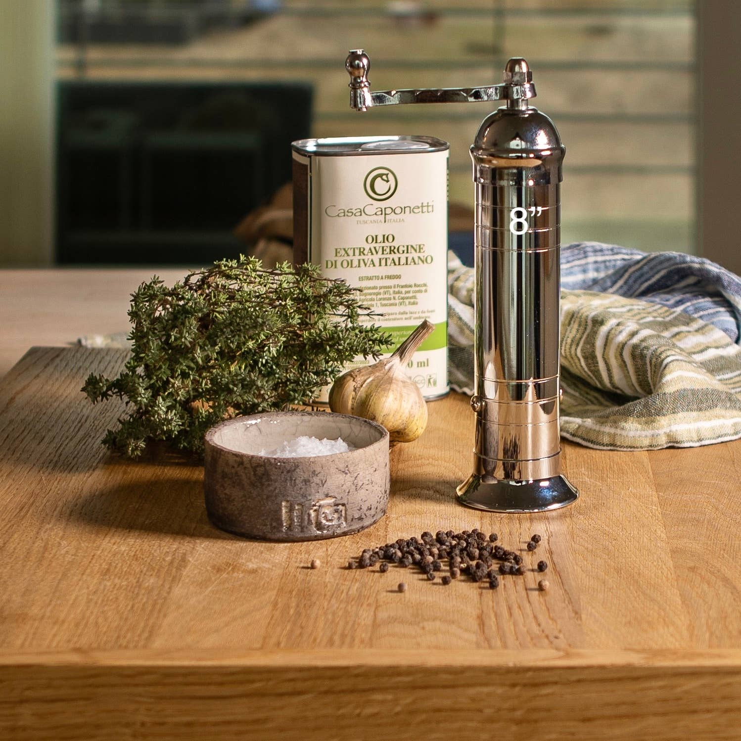 The Original Chrome Mill - Polished 8" Pepper Grinder