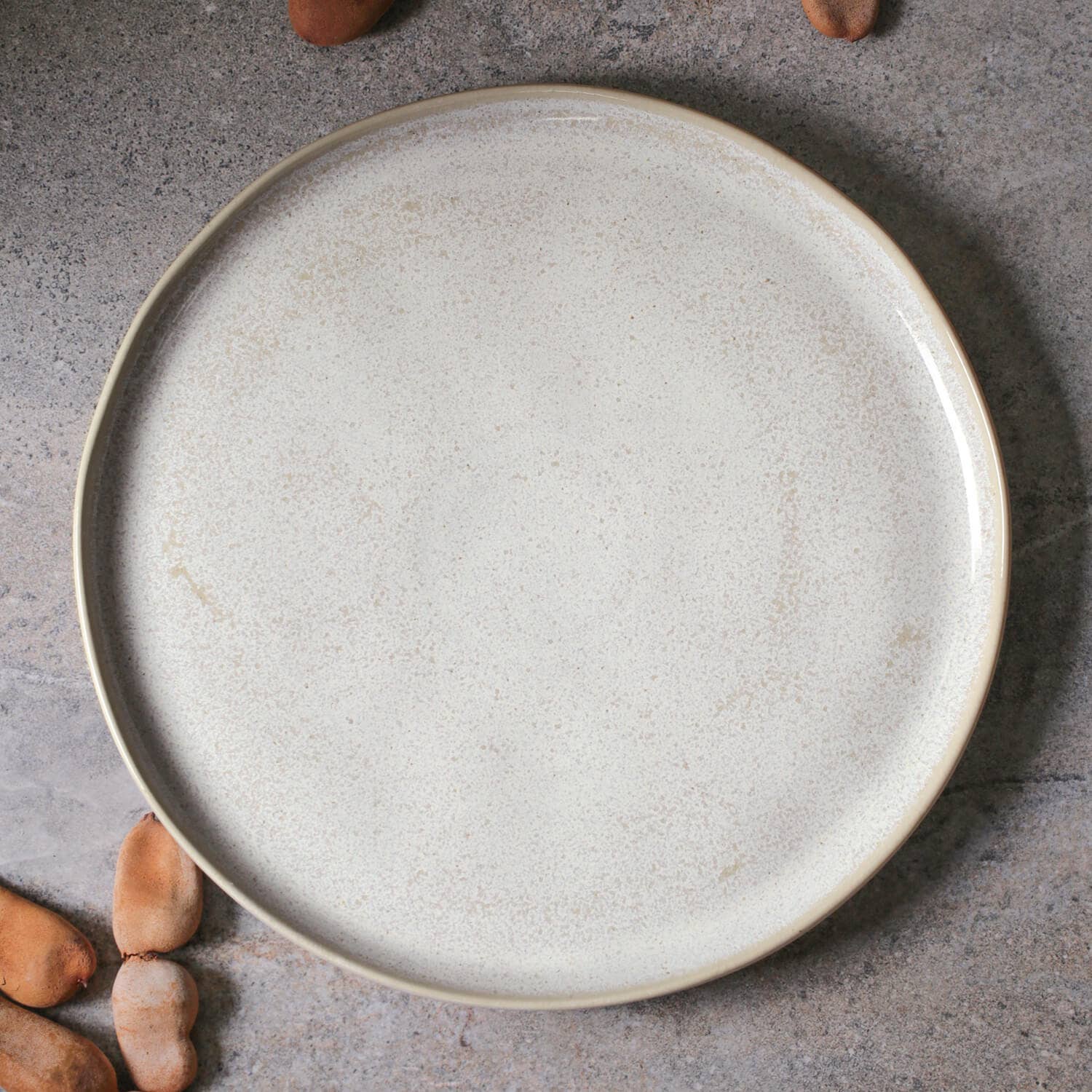Stoneware Dinner Plate: Latte