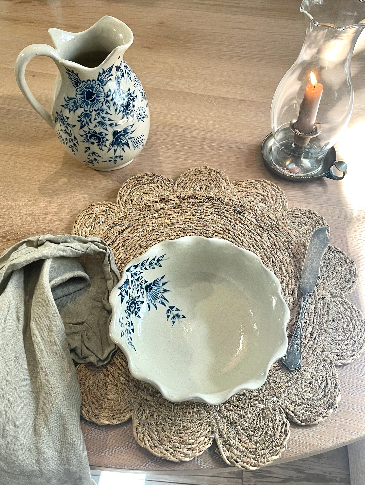 Hand-Painted Talavera Serving Bowl