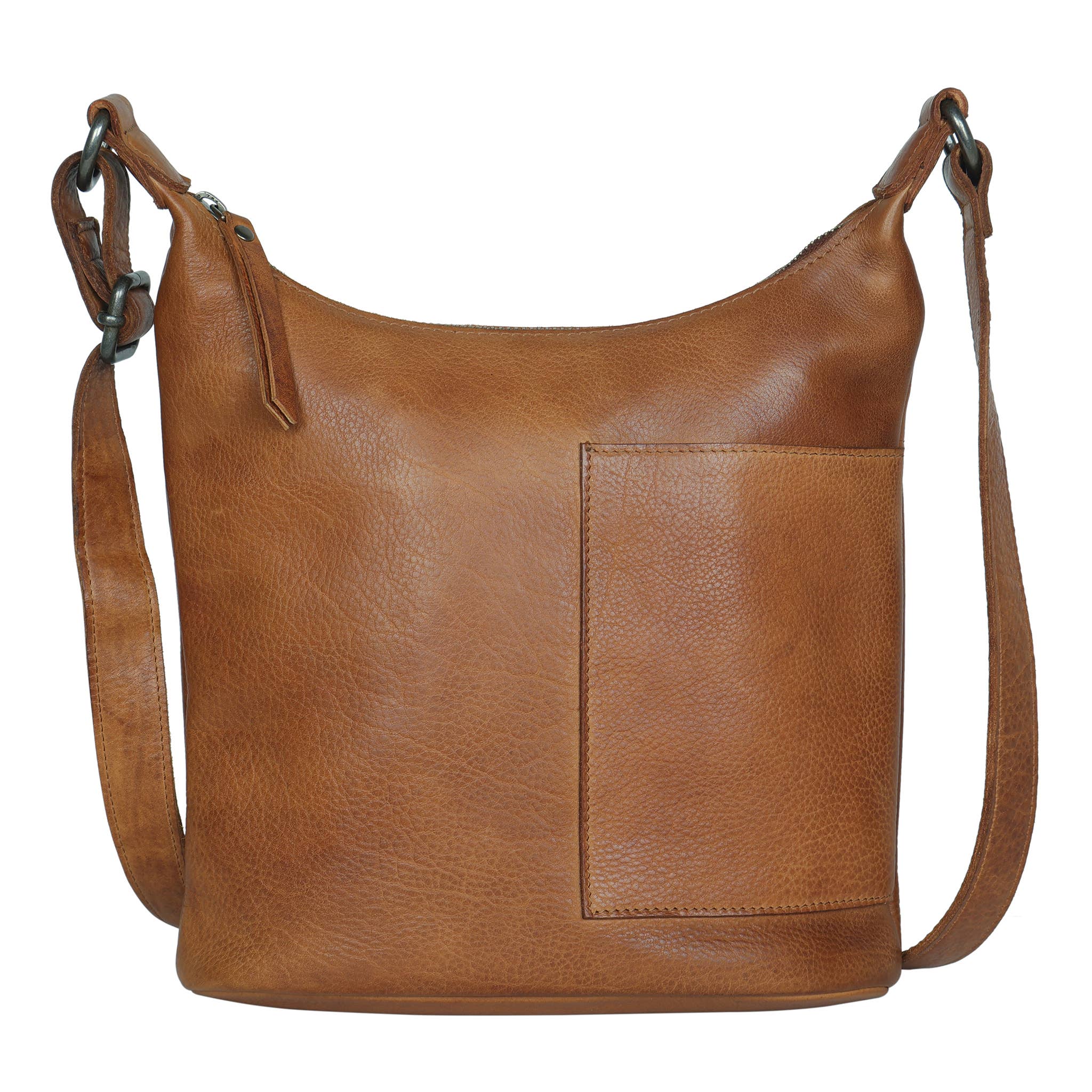 Cognac Leather Crossbody