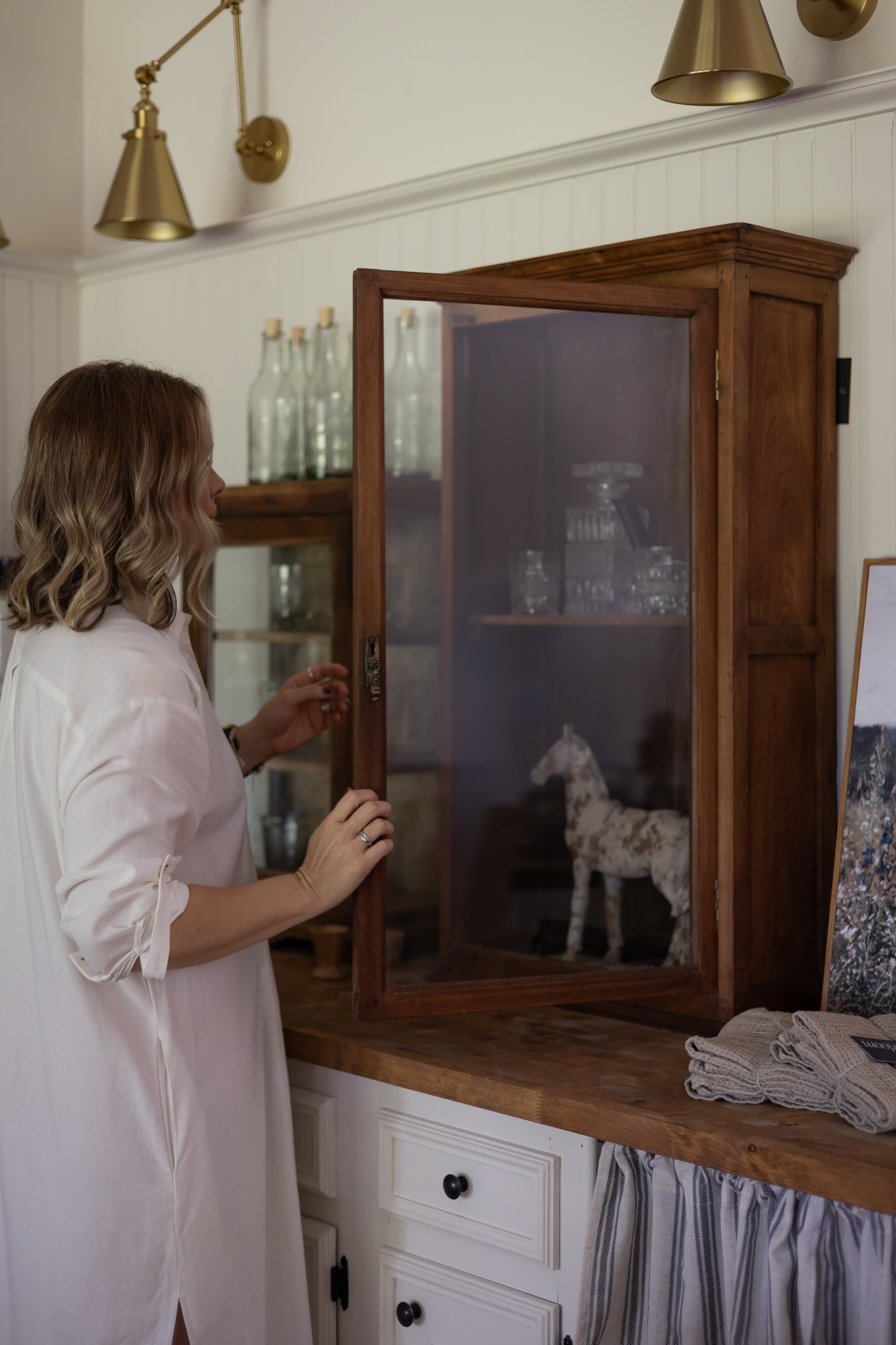 Noah Antique Wall Cabinet