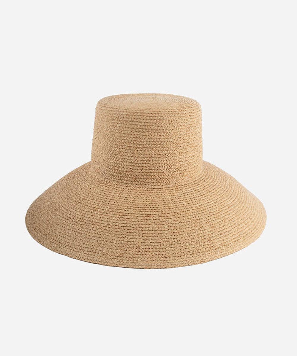 Gigi Pip Jolie Straw Bucket Hat: Natural