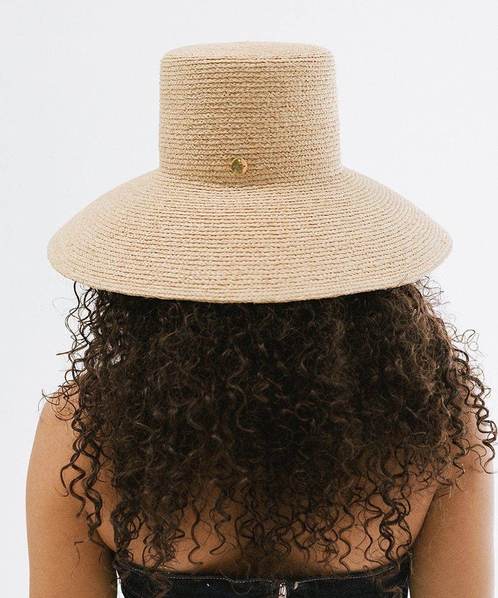 Gigi Pip Jolie Straw Bucket Hat: Natural