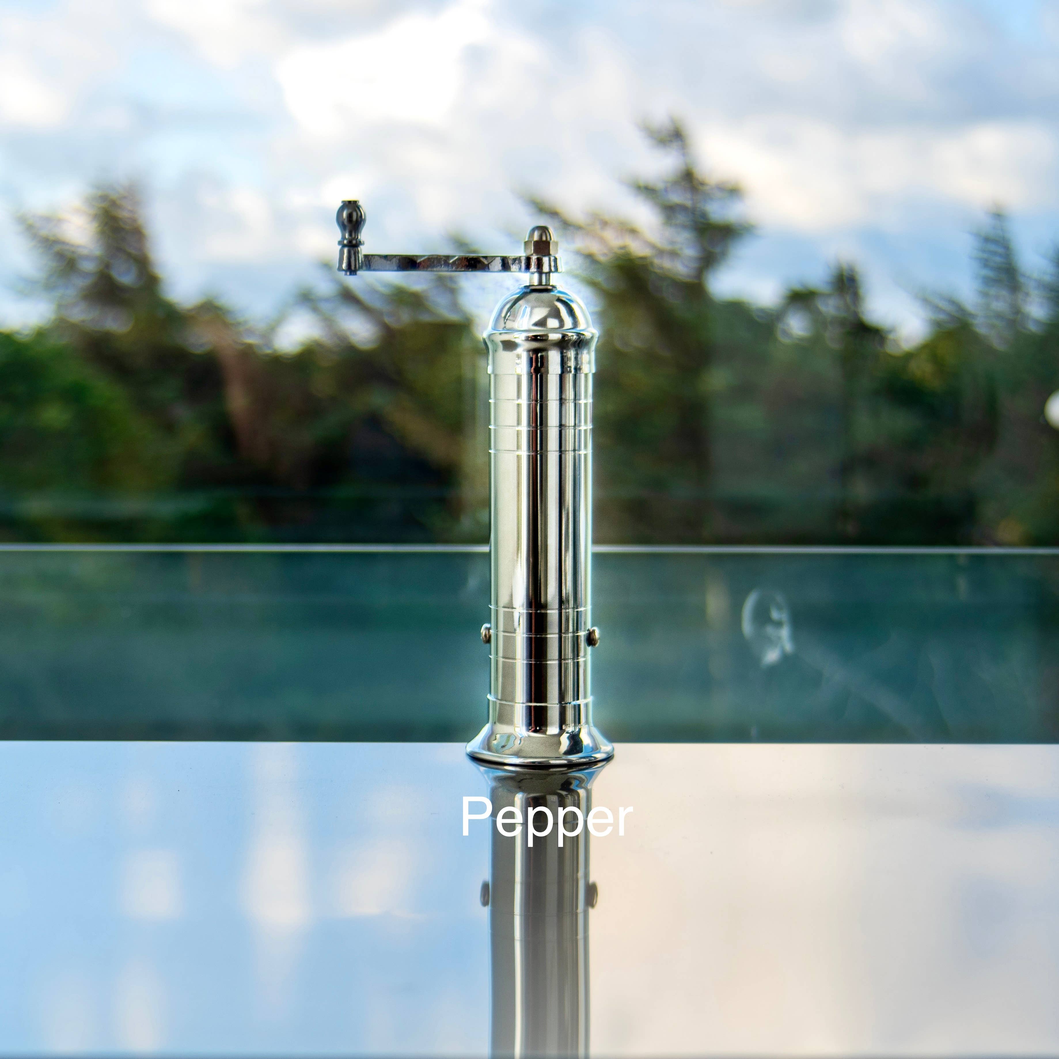 The Original Chrome Mill - Polished 8" Pepper Grinder
