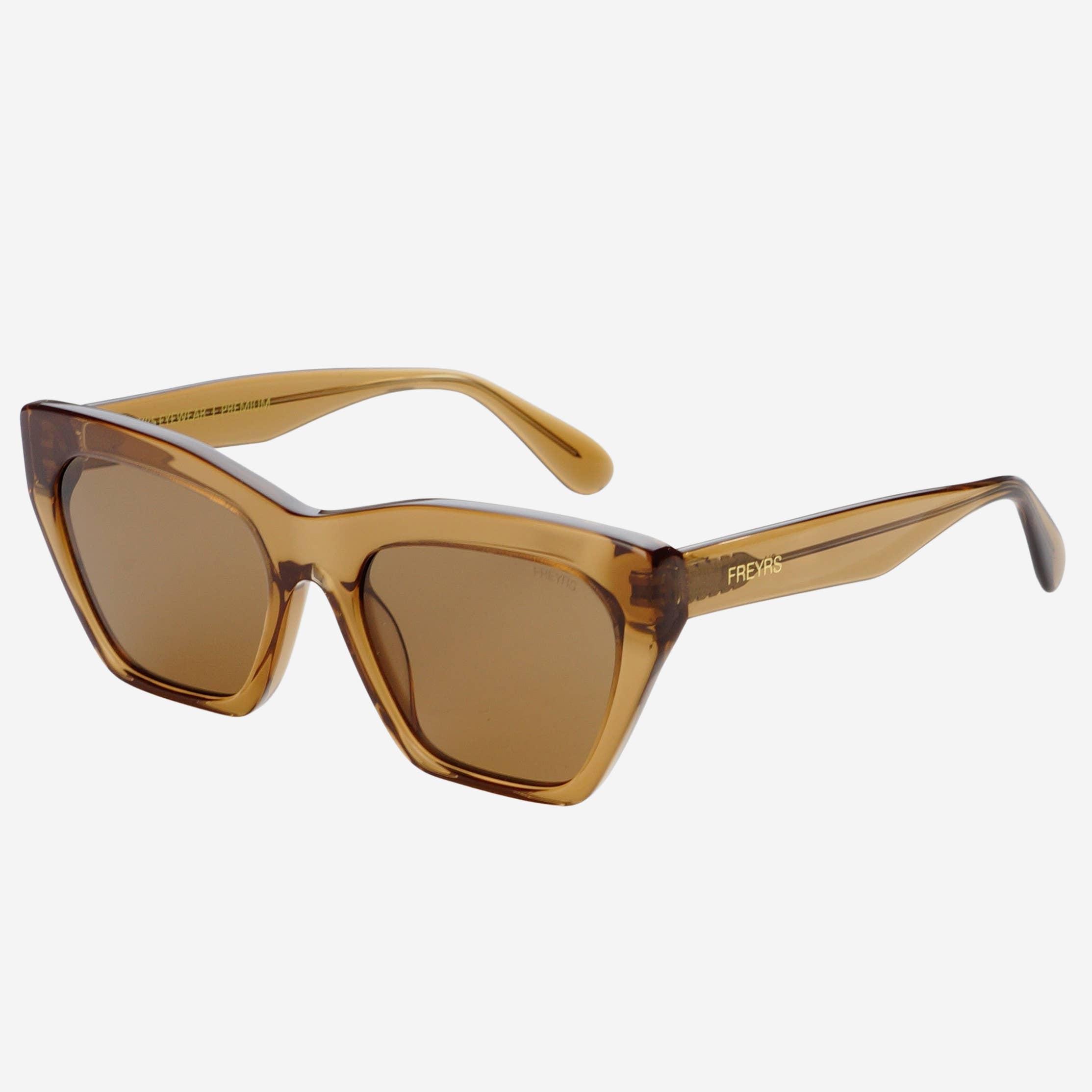Gia Cat Eye Sunglasses: Brown