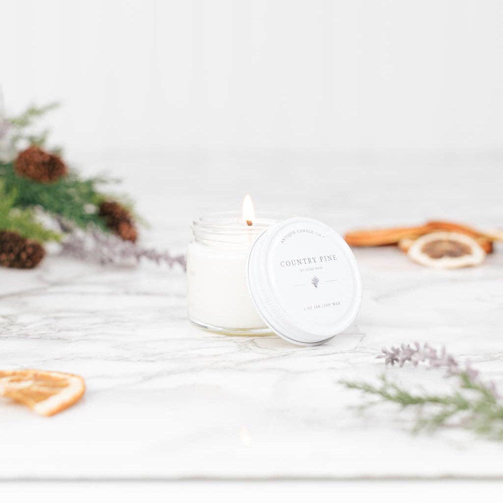 Country Pine - Soy Wax Mason Jar Candle: 16 oz