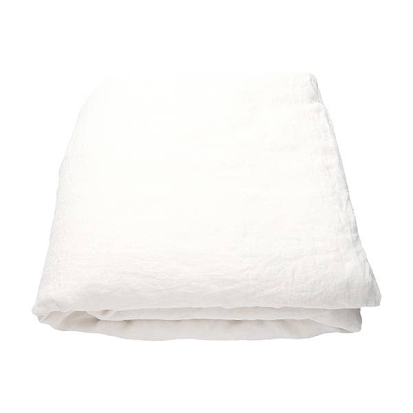 European Linen Duvet: Off White (King)