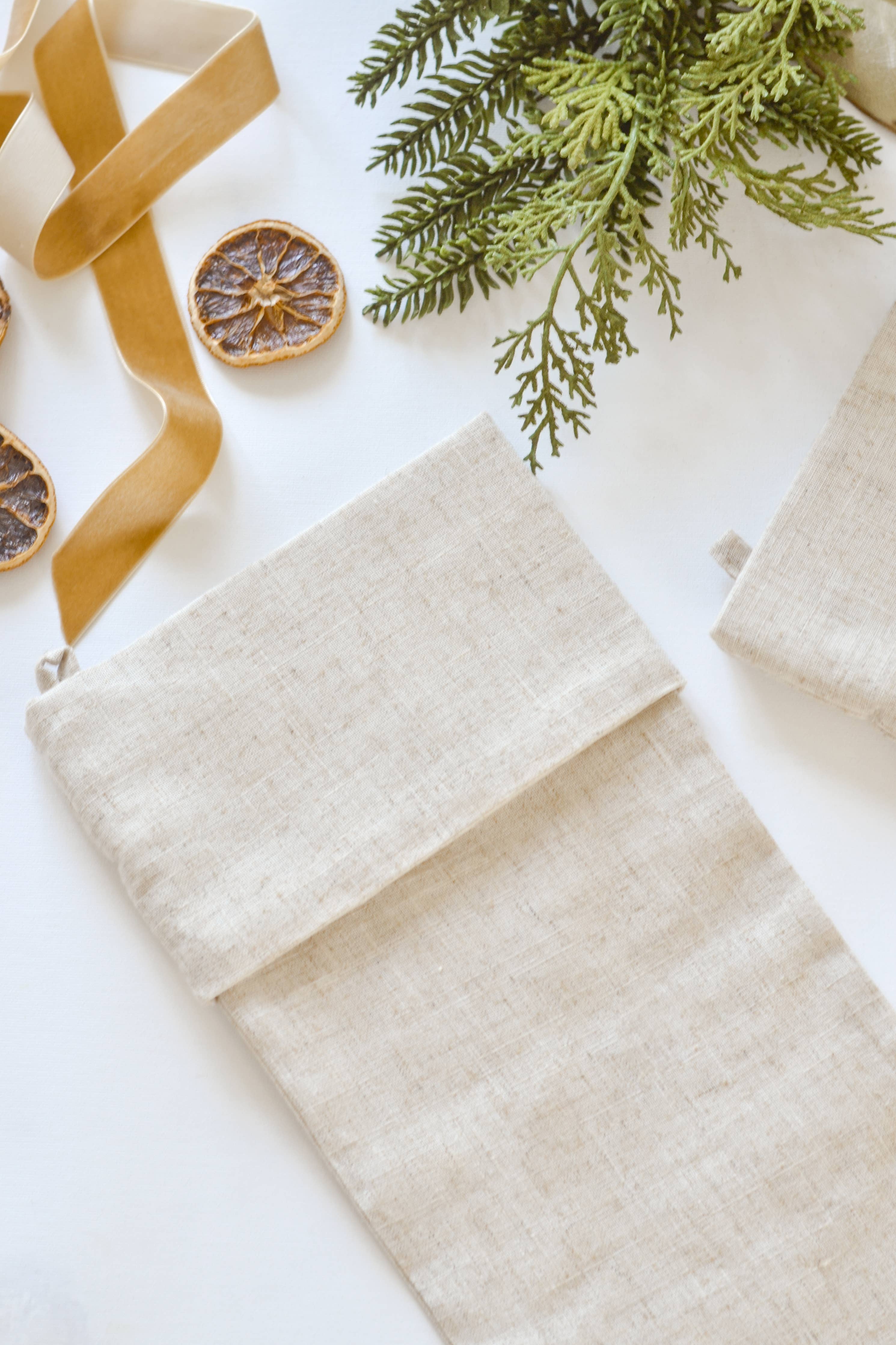 Heritage Linen Christmas Stocking