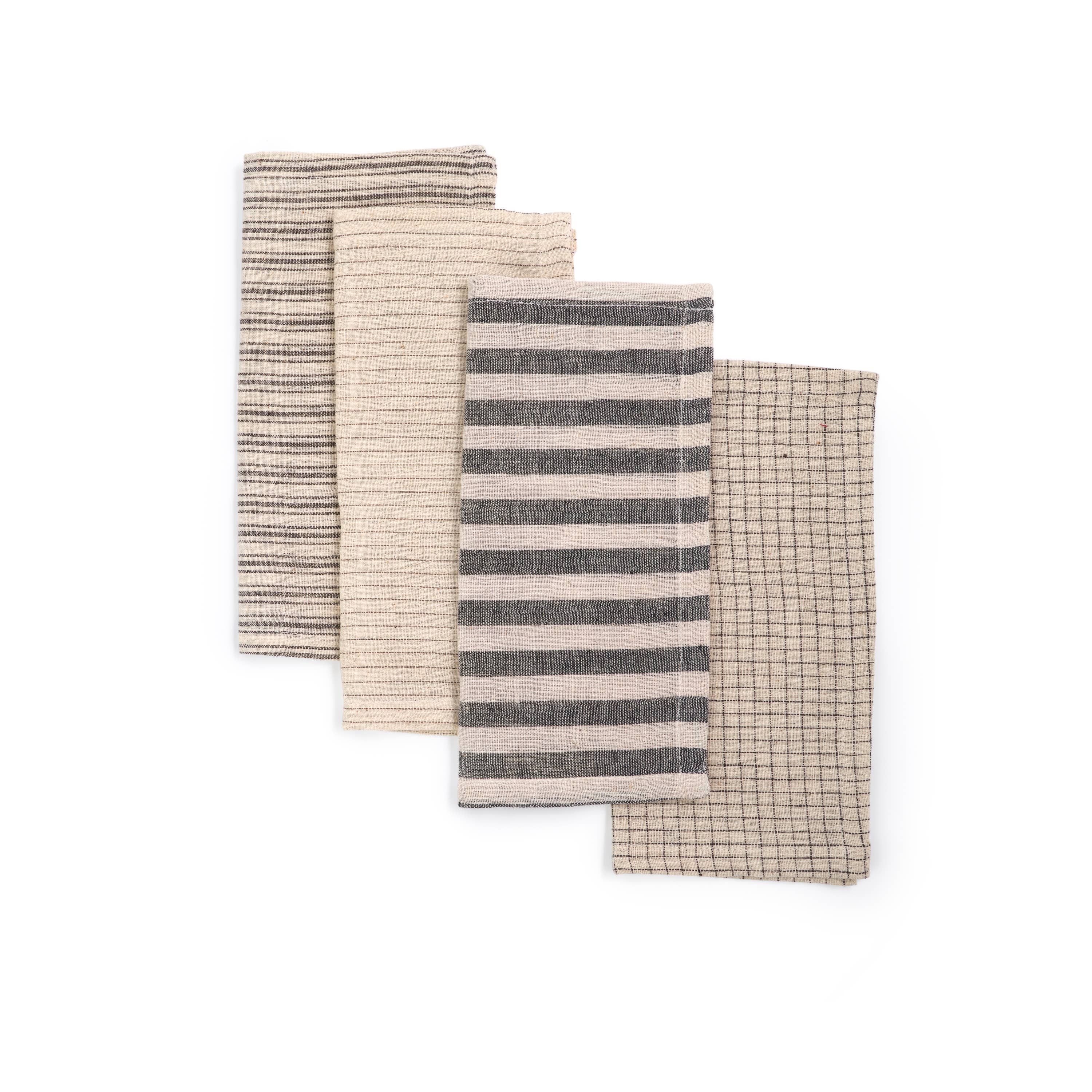 Organic Cotton Cocktail Napkins: Set of 4