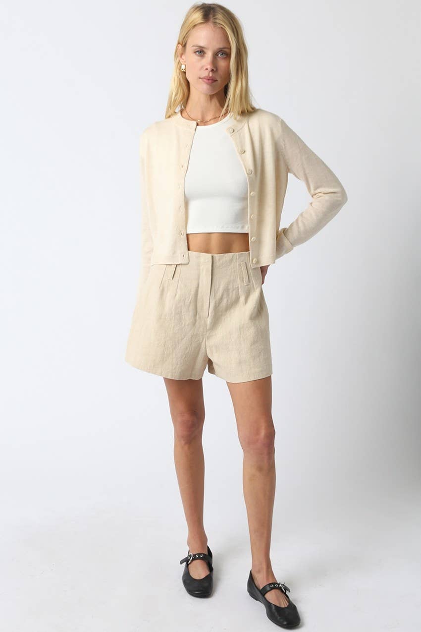 Mila High-Waist Tailored Shorts