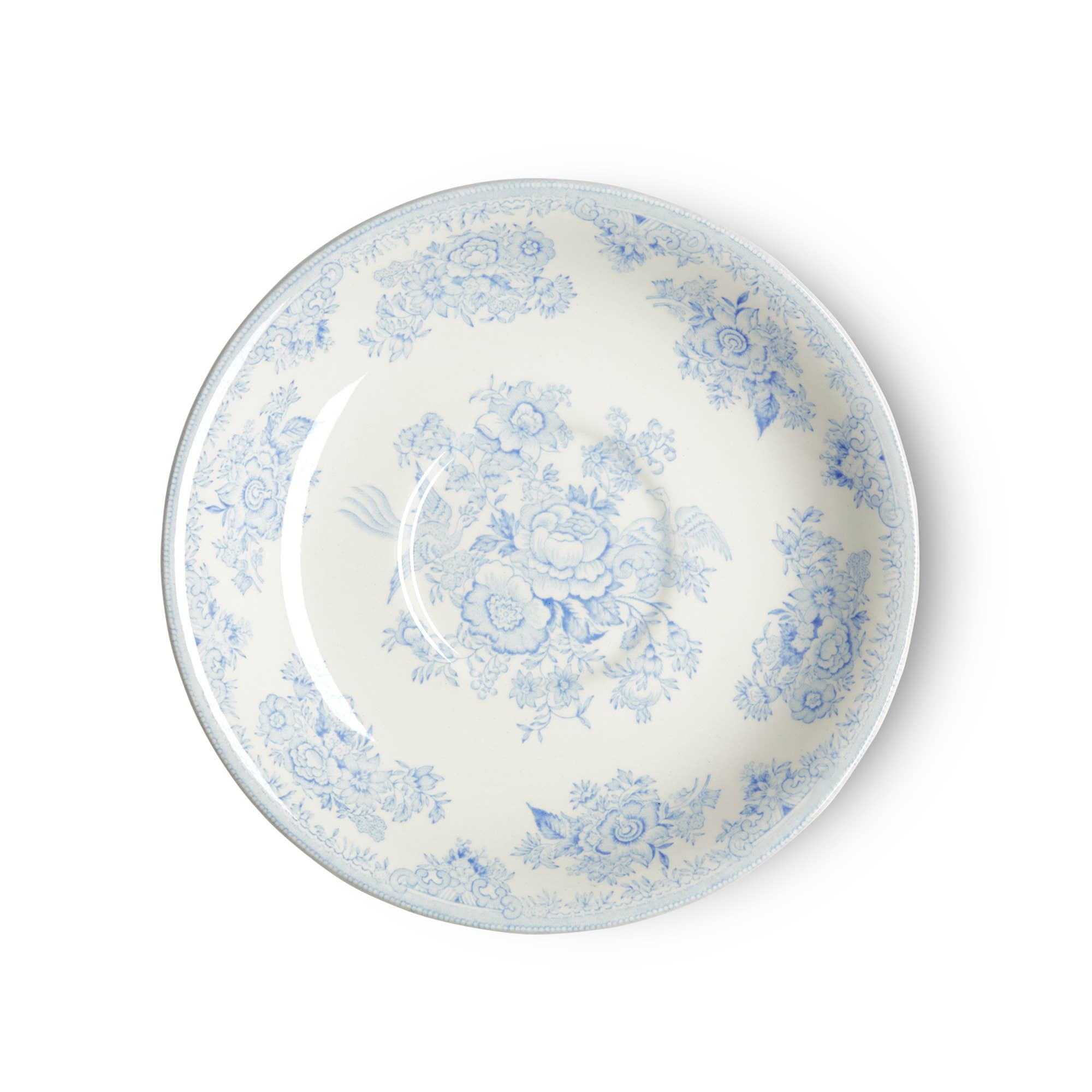 Blue Asiatic Pheasants Breakfast Saucer