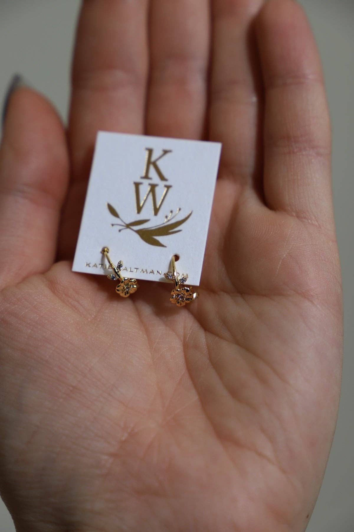 La Fleur Huggie Earrings