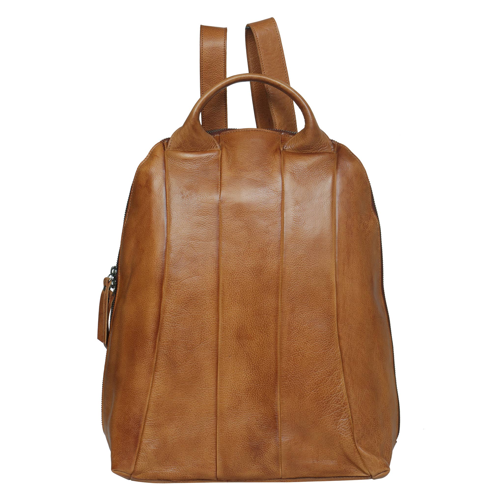 Moore Leather Backpack: Cognac