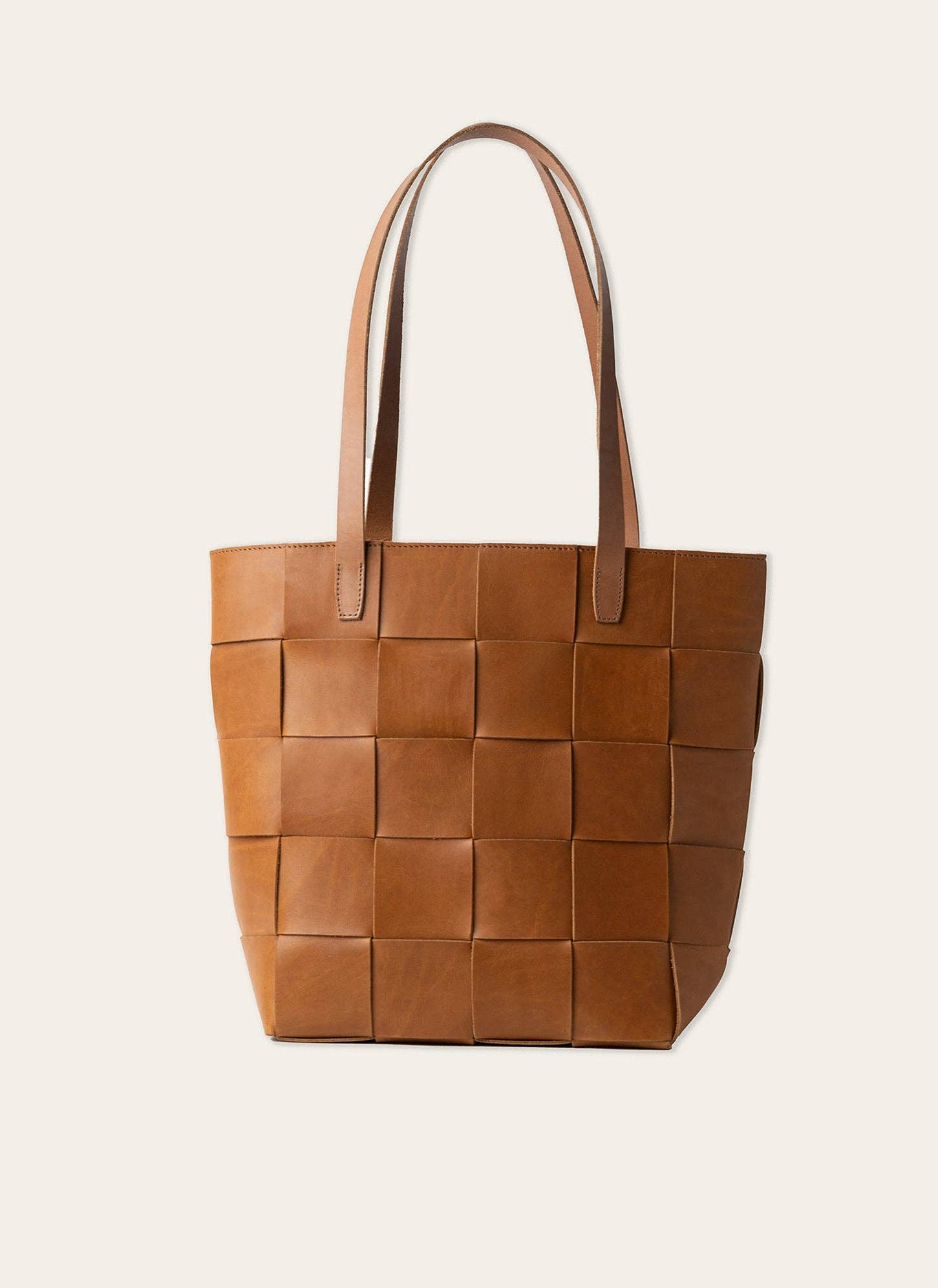 Handwoven Leather Tote