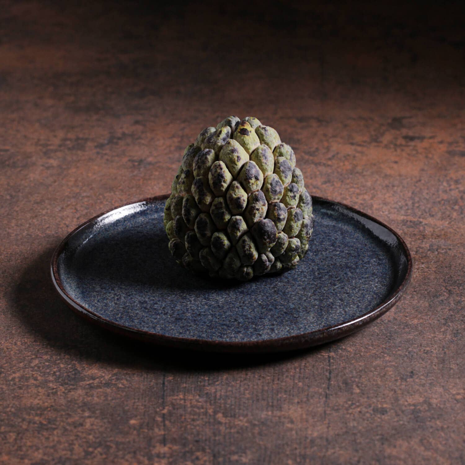 Stoneware Dessert Plate: Titanium