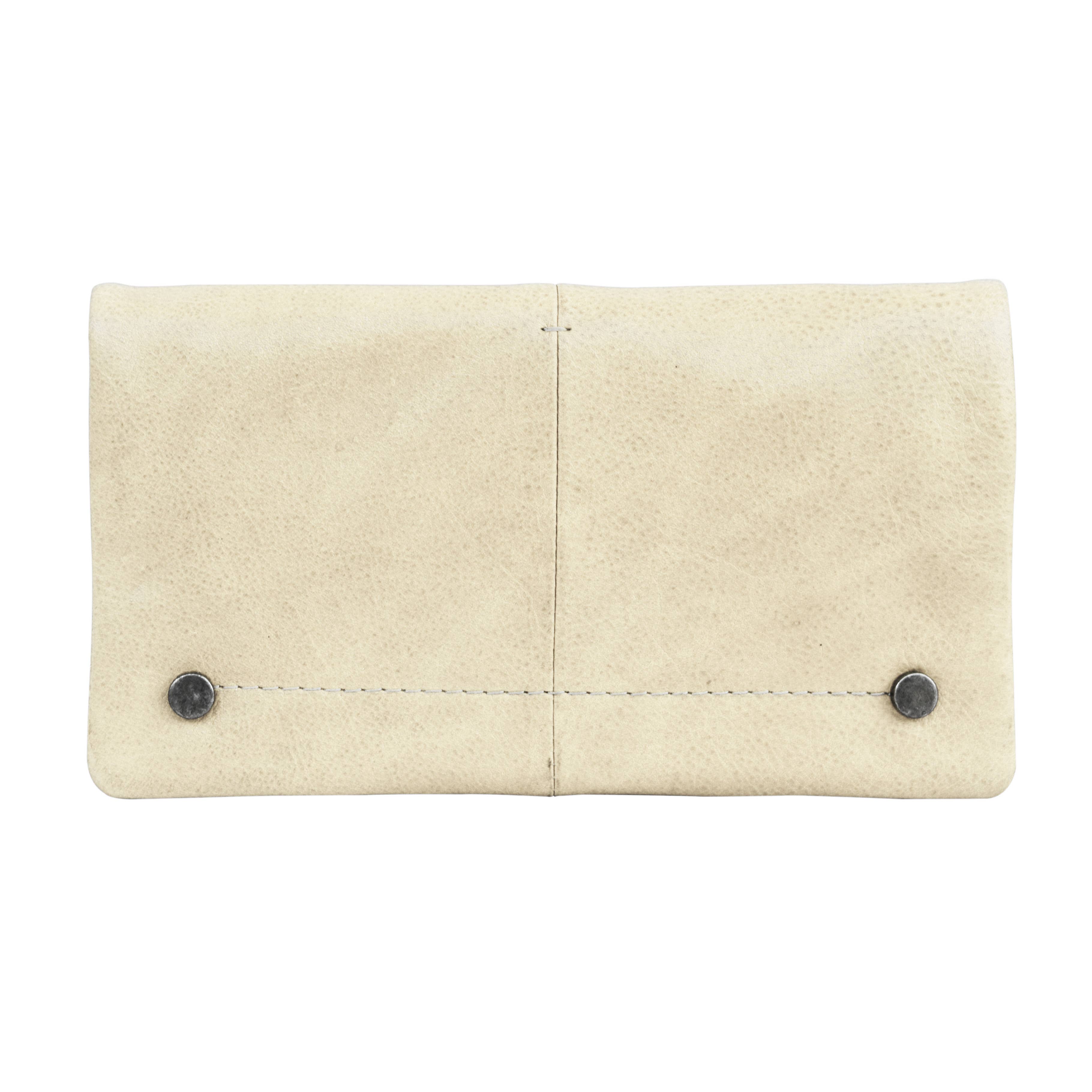 Terry Handcrafted Leather Wallet: Oat