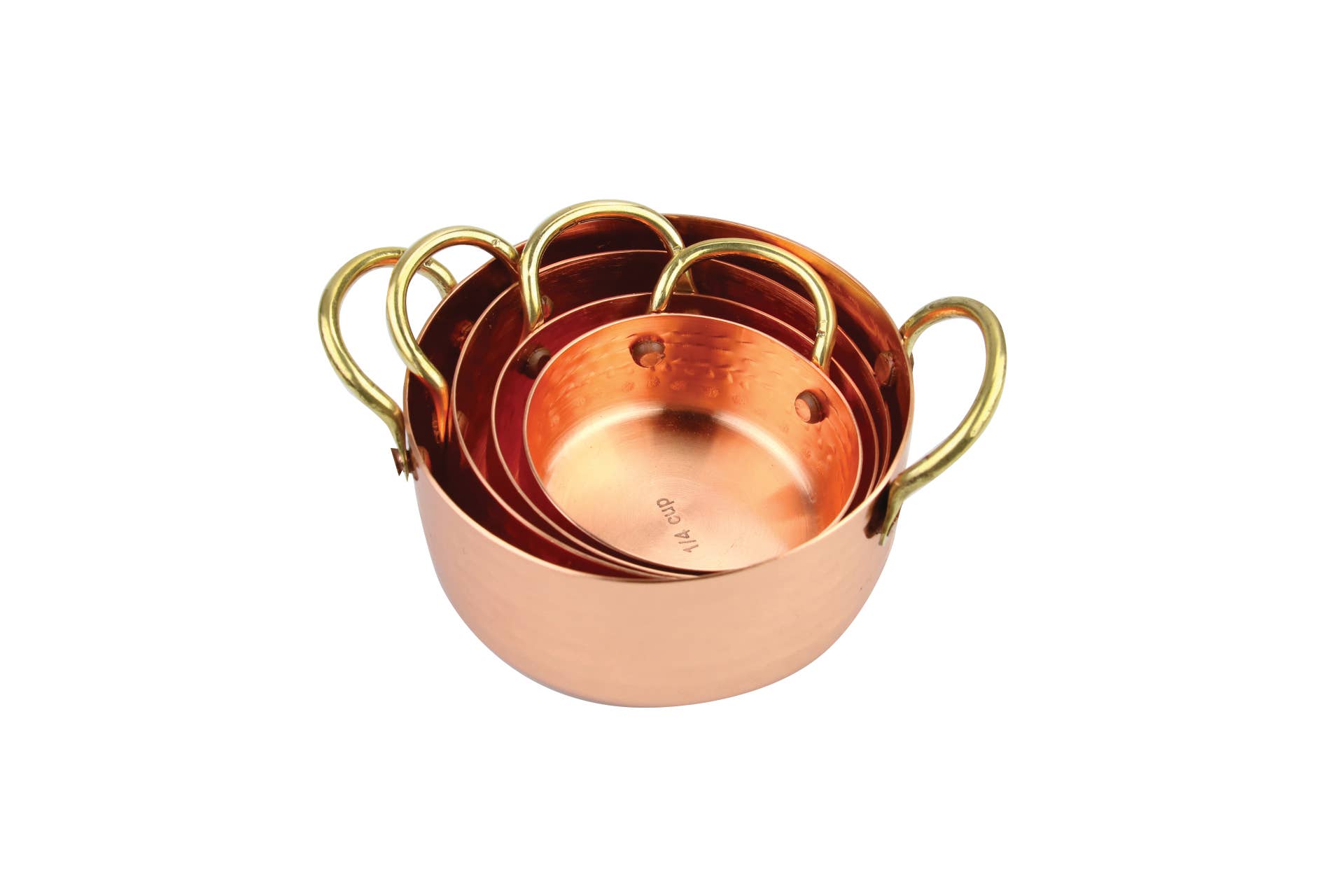 Hand-made Copper Measuring Cups