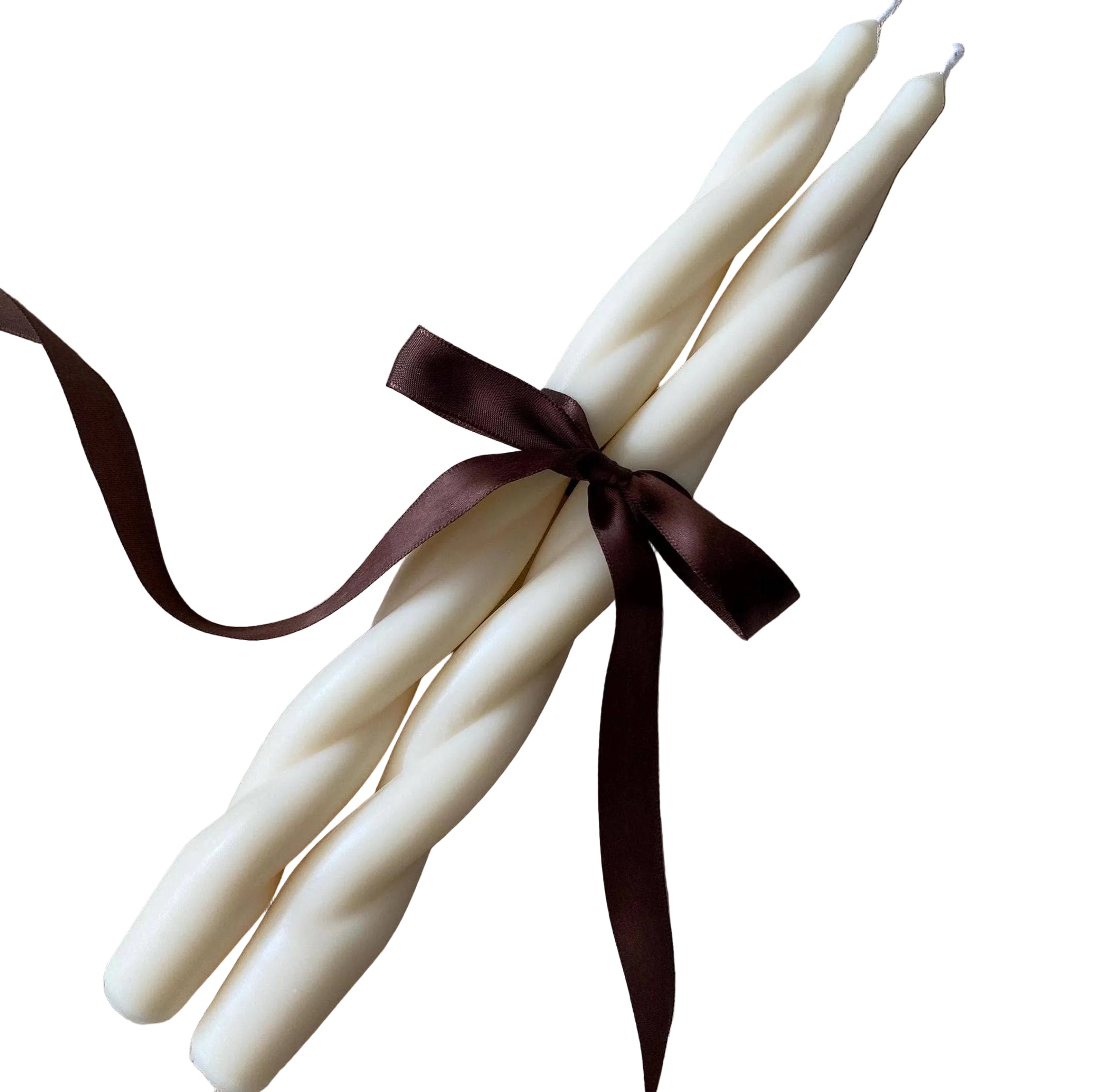 Twisted Taper Soy Wax Candle: Set of 2