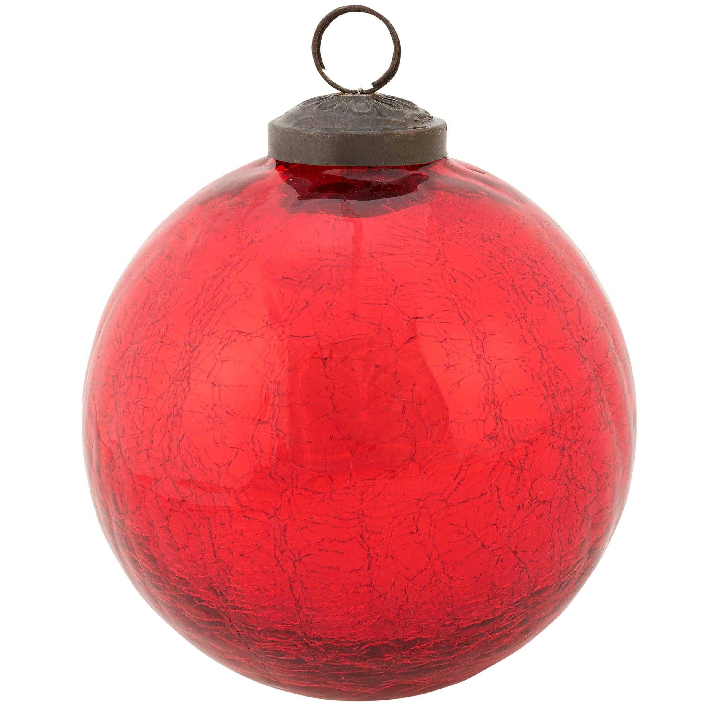 Red Ball Glass Ornament