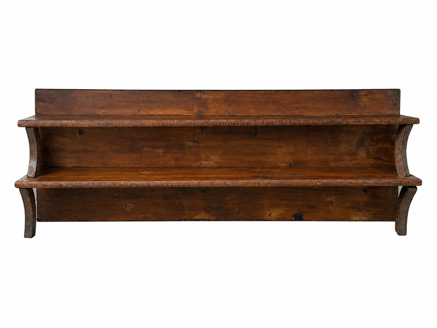 Primitive Antique Two-Tiered Wall Shelf