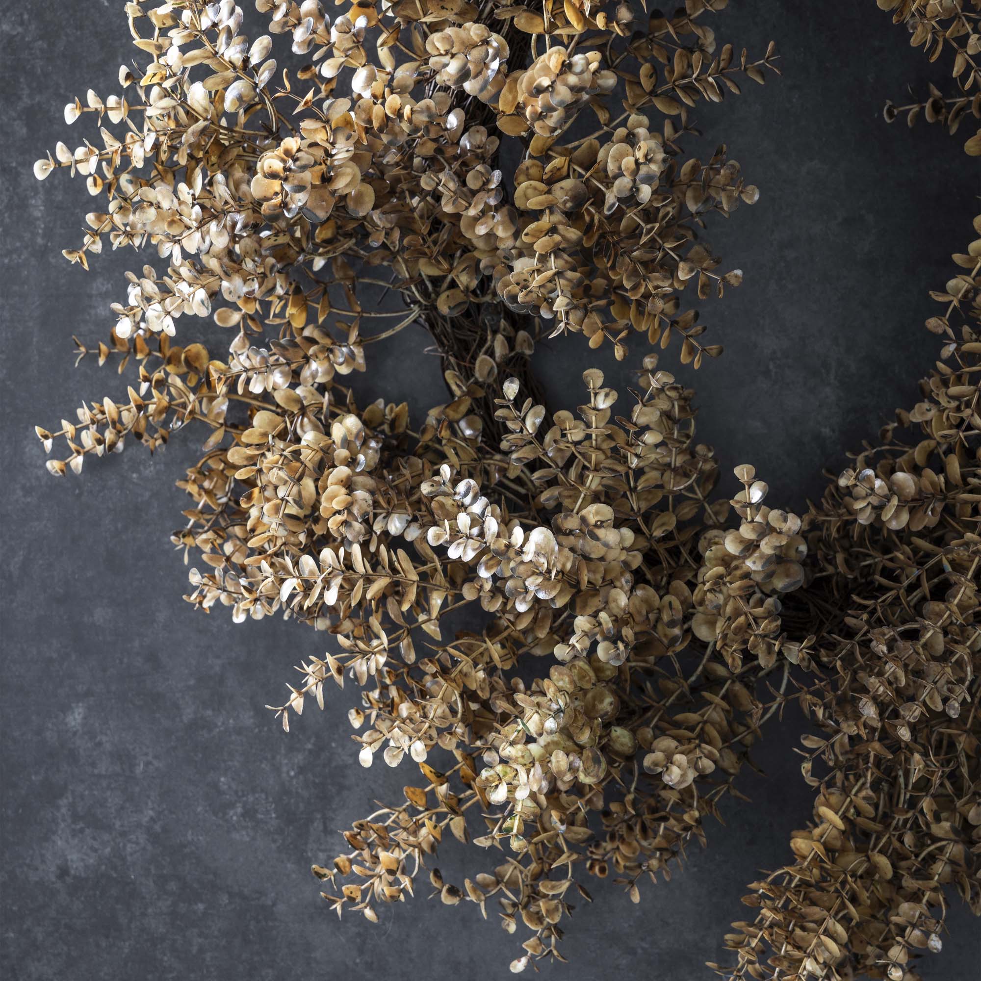 Faux Eucalyptus Wreath: Desert