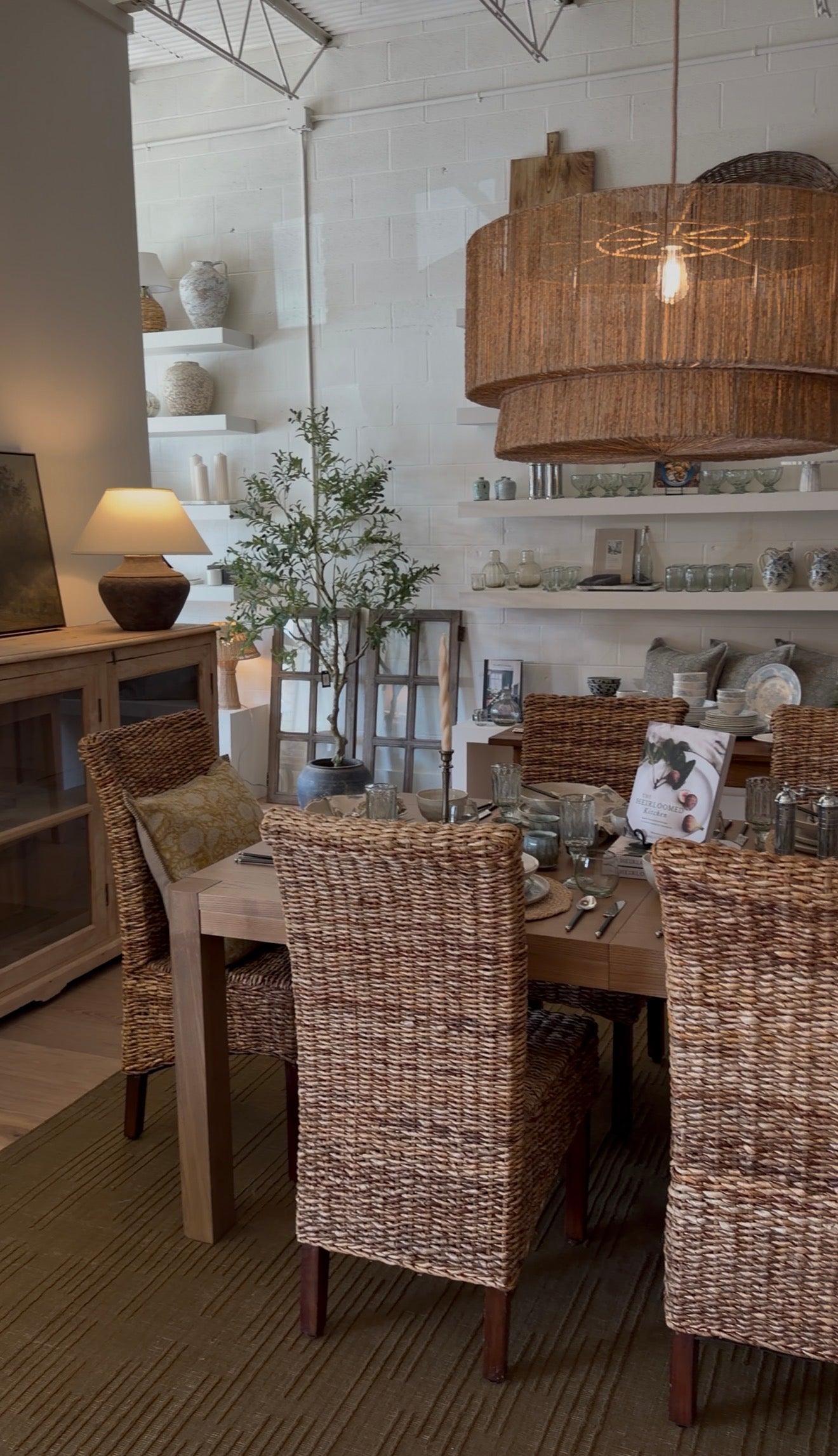 Vintage Rattan Dining Chairs
