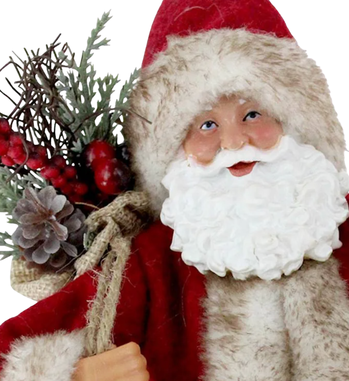 Vintage Santa Figurine: 11"