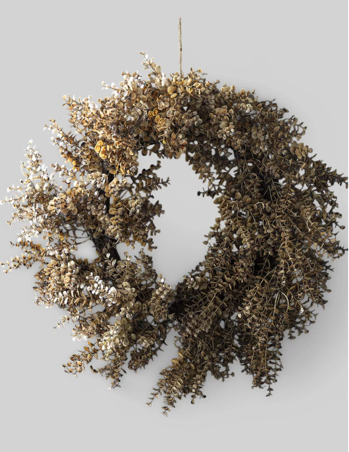 Faux Eucalyptus Wreath: Desert