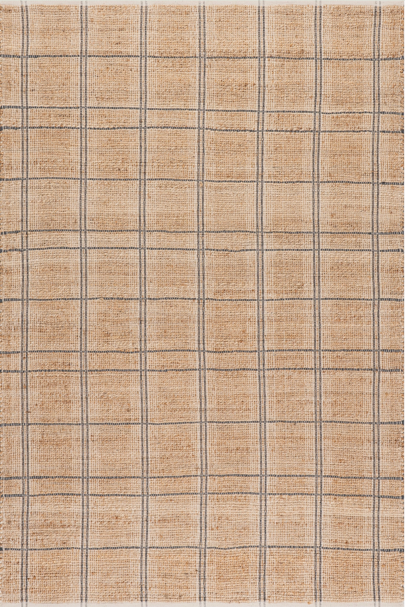 Oscar Plaid Jute Rug: 9' x 12'