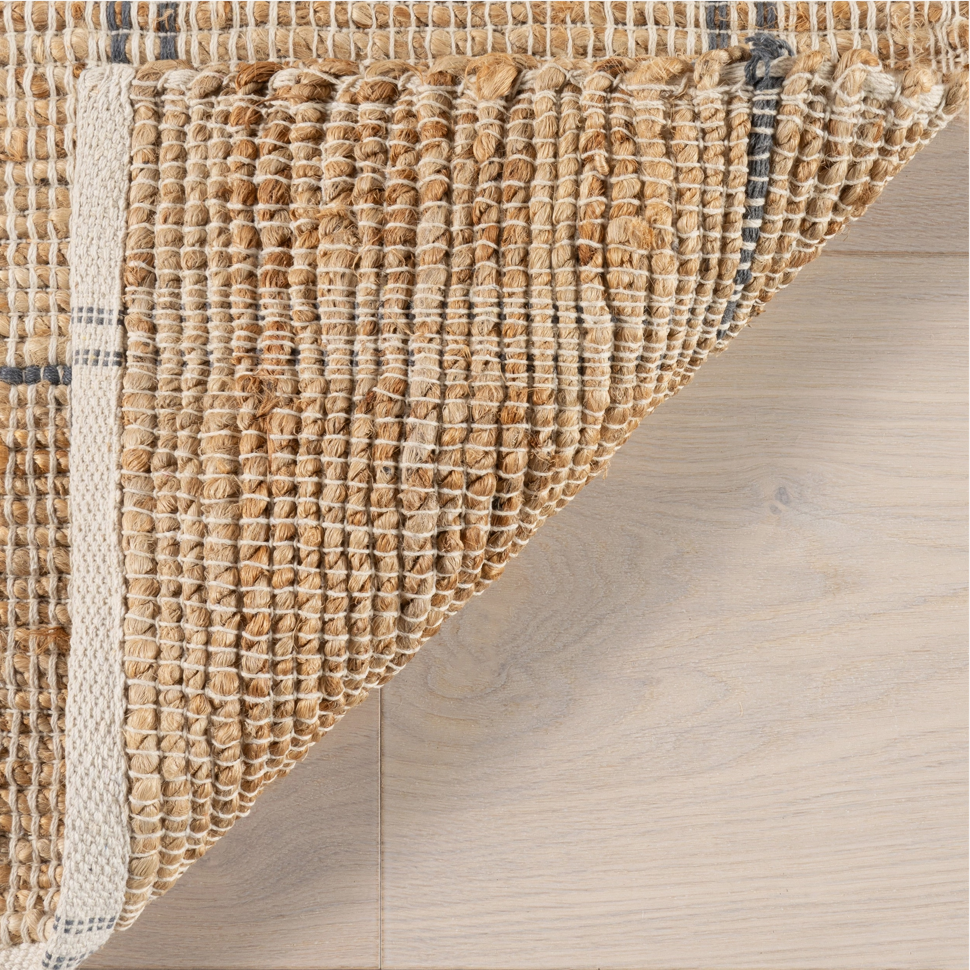 Oscar Plaid Jute Rug: 9' x 12'