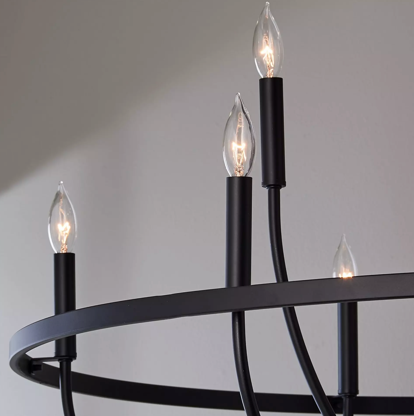 Graceful Curve Chandelier: Large