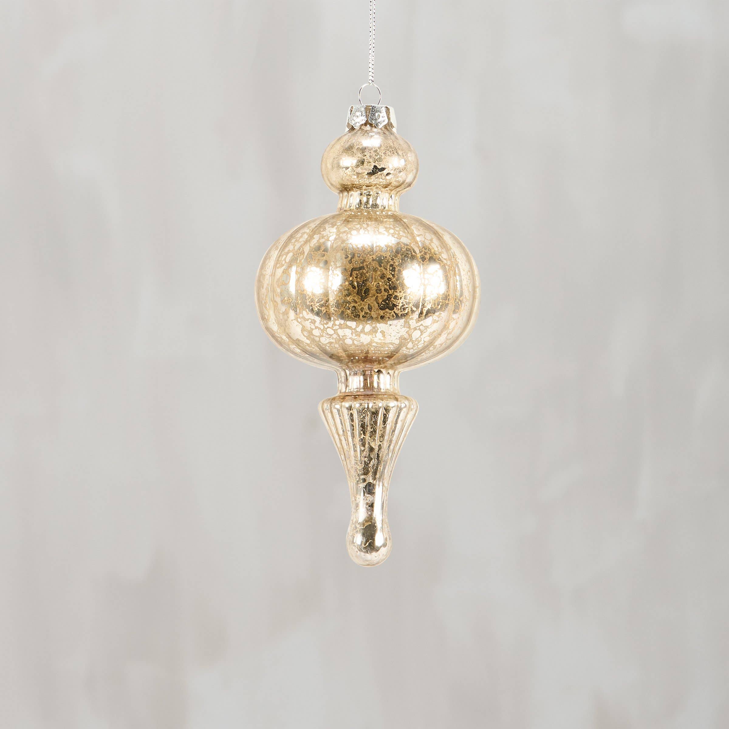 Silver Pendant Glass Ornament