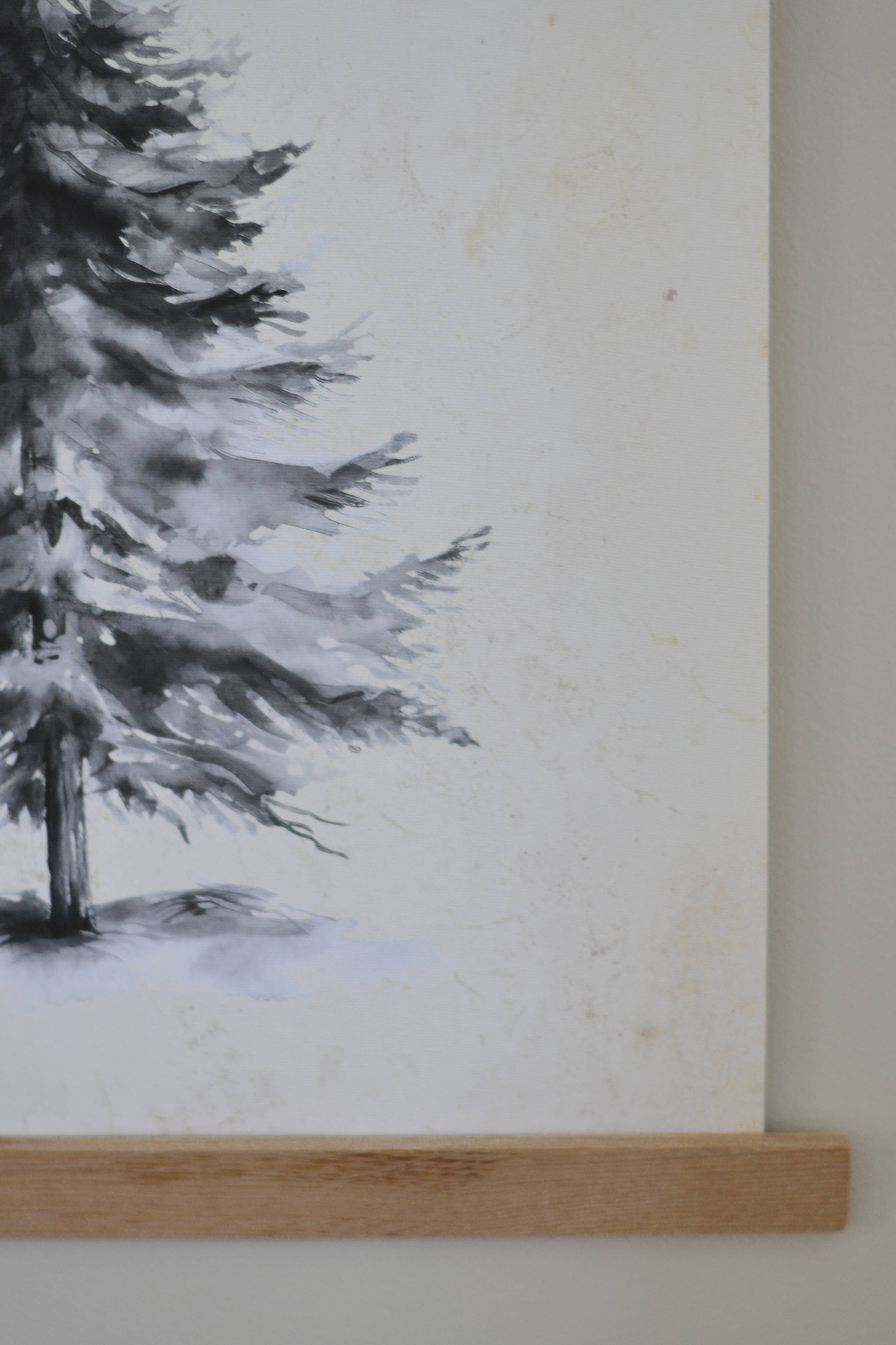 Christmas Tree Canvas Wall Hanging: 16x20