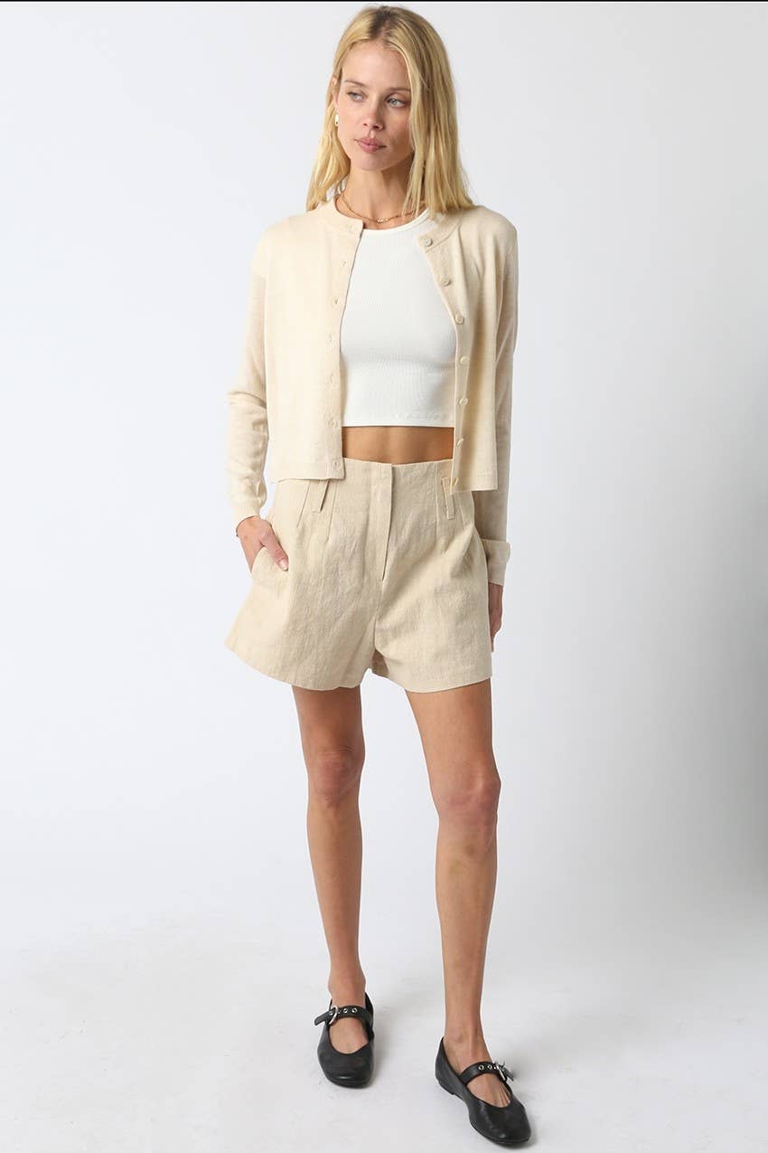 Mila High-Waist Tailored Shorts