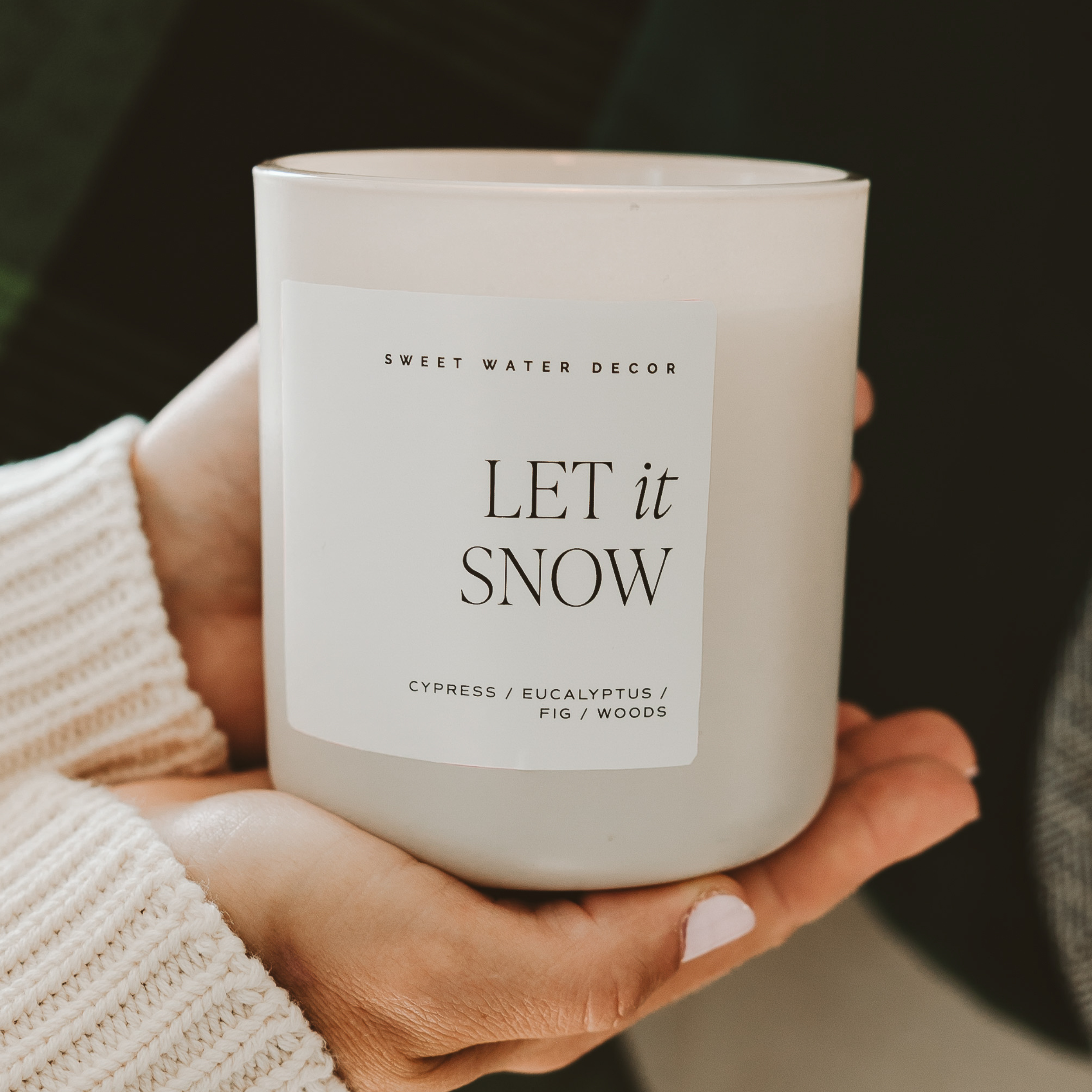 Let It Snow Candle