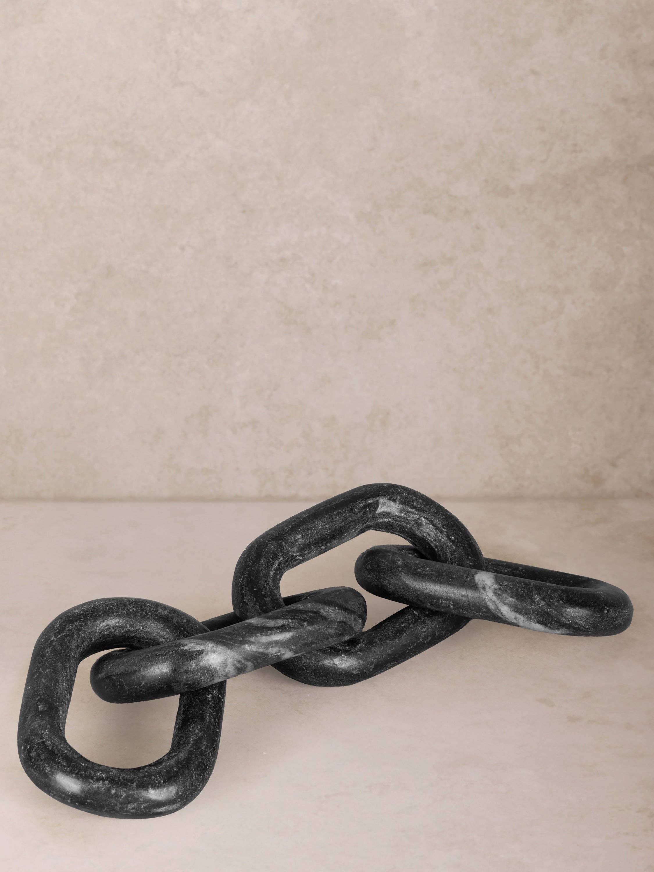 Eternity Marble Decorative Chain Links: Midnight Black