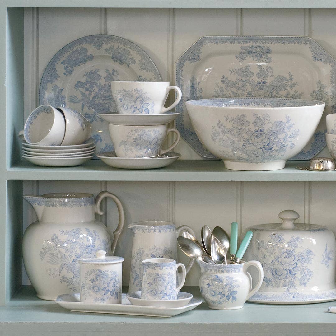 Blue Asiatic Pheasants Breakfast Saucer