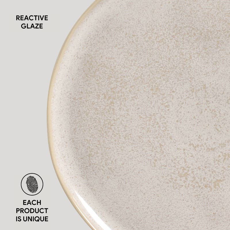 Stoneware Dinner Plate: Latte
